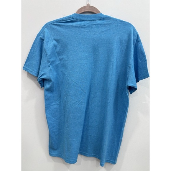 Graphic T-Shirt Pray On It Pray Over It Pray Through It Cross Tee Blue Size M - Picture 2 of 7